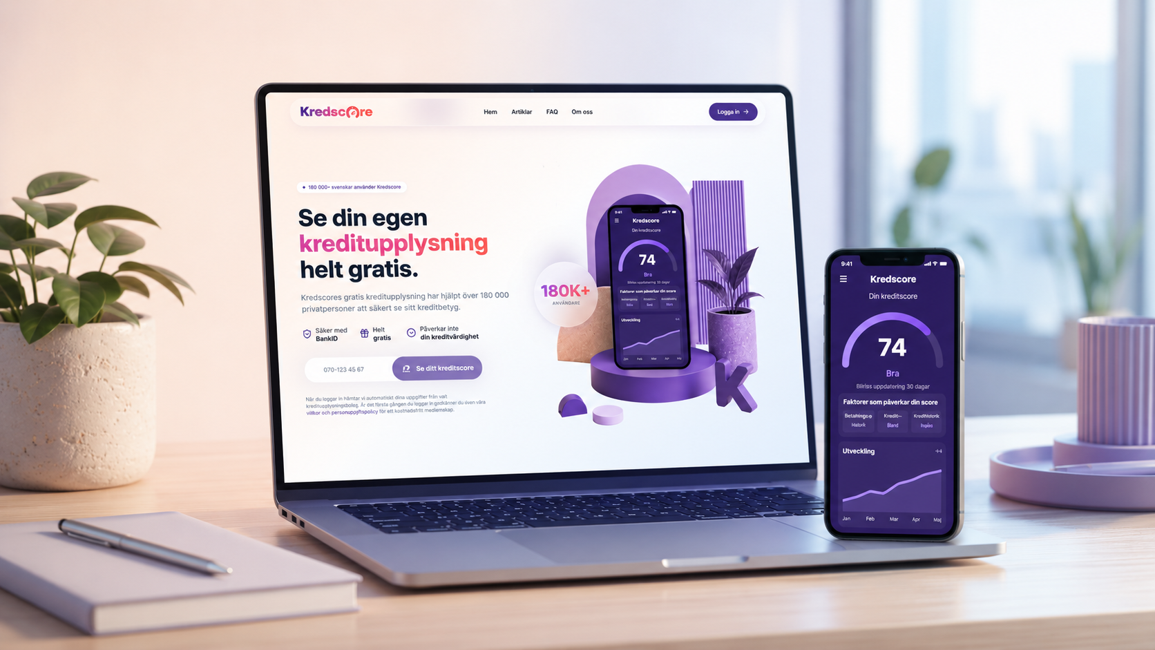 Tryggsam launches the new service Kredscore.se